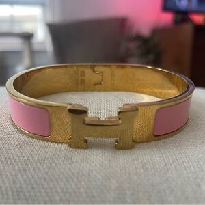 Hermès Clic H bracelet - pink
